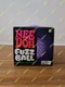NEE DOH FUZZ BALL THE VELVET SQUEEZE PURPLE SQUISH STRESS RELIEVE BALL