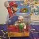 Super Mario ~ FIRE LUIGI w/FIREBALL ~  4" Action Figure Jakks NEW