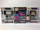 (3) Funko Pop! Scarlet Witch (Black Light) #986 Vision #824 Agatha Harkness #826