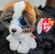 RARE 9" Original TY Beanie Boo Plush Stuffed Toy Duke the dog&nbsp;Big EYES