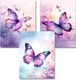  Diamond Art Kits for Adults, 3 Pack Butterfly Diamond Painting Kits for DD098