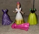 Disney Princess Magic Clip Glitter Polly Pocket Lot Doll and MagiClip Dresses
