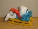 Smurfs Smurf Snow Sled 40201 Smurf Bobsled Pejo &copy; Germany 1st Edition Schleich