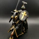 Schleich 2003 World Of Knights Black Knight W/Horse & Lance  5" T #70032 "Ni!"