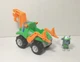 Paw Patrol Dino Rescue Rocky Green Deluxe Rev Up Vehicle & Figure Spin Master