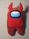 TOIKIDO Horned Among Us Red Plush 12" Crewmate Imposter