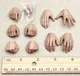 1/6 Hot Toys 12" figure Star Wars DX07 ESB Luke Skywalker full hands set + pegs
