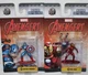 Marvel Avengers Jada Toys Nano MetalFig Figures Captain America, Iron Man Figure