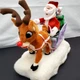 Vtg●Gemmy Rudolph Reindeer, Santa and Sleigh Christmas Decor Animated●1992●Home Vtg●Gemmy Rudolph Reindeer, Santa and Sleigh Christmas Decor Animated●1992●Home