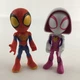 Marvel Spidey & His Amazing Friends Ghost Spider Gwen 4" Figures Lot Hasbro 2021