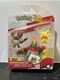 Jazwares Pok&eacute;mon Battle Figure Set Articulated Pikachu Hawlucha Perrserker