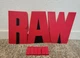 WWE Mattel Elite Raw Stage Letter Set Complete (30th Anniversary Target 3 Pack)
