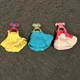 Set of 3 Disney Princess MagiClip Magic Clip On Replacement Dresses 