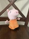 Peppa Pig Stuffed Animal Doll  2022 ABD Ltd Just Play Small 8" Toy Pink Orange