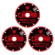Diamond Cutting Wheel 4 1/2 Inch Metal Cut-Off with 5000+ Cuts on Rebar - 3 Pack