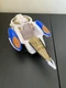 2000 Bandai Power Rangers Time Force Deluxe Blue White TF Eagle INCOMPLETE