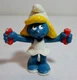 PEYO SCHLEICH SMURFS VTG 1983 # 20168 SKIPPING ROPE SMURFETTE NO ROPE PVC FIGURE