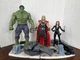 Marvel Diamond Select Age Of Ultron Action Figure Lot: Thor, Hulk, Black Widow