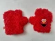 Sesame Street Tickle Me Elmo Hands Red Gloves 2008 Fisher Price P4385 TESTED 126
