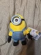Minion Stuart Plush Despicable Me Plush Doll 6" Thinkway Toys, New