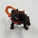 Schleich Eldrador Hellhound Two Headed Dog Monster Figure 42451 Black Red Fire
