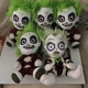 4 Beetlejuice Red Suit Plush  AND 1 Light Green Hair Plush Figure ,2024 Kidrobot