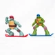 Nickelodeon Snowboarding Teenage Mutant Ninja Turtles Raphael and Leonardo