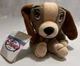 Disney Store Lady and the Tramp Lady Dog Bean Bag 8" Plush Stuffed Toy w Tags