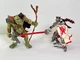 Papo 39386 White Dragon King Knight & Green Orc Ogre Troll Wahgor Fantasy New 
