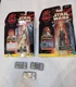 (2) Star Wars Episode 1 Basic Figures Jar Jar Binks Obi-Wan Kenobi Action Figure