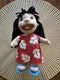 Disney Lilo & Stitch Plush Hawaiian Red dress Doll 9&rdquo; Stuffed Toy Applause