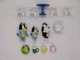 BLUEY & FRIENDS 13pc Lot Set Kitchen Furniture action figures Moose Enterprises