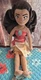 Disney Store Princess Moana Stuffed 20" Inch Plush Stuffed Doll Fabric Hair Toy