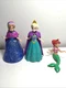 Disney Frozen Glitter Glider Rolling Magiclip Dress Anna Elsa Doll Ariel Lot
