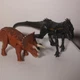 Lot of 2 Jurassic World Roarivores Triceratop & Fallen Kingdom Indoraptor Mattel