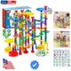207Pcs Glowing Marble Run, Construction Building Blocks Toys with 5 Glow in T...