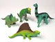 Lot of 4 Boley Realistic Velociraptor Dilophosaurus Dinosaurs Toy Figures TM04