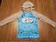 DC Comics Batman Boys Blue & Gray Bat Symbol Hoodie Shirt M 5/6