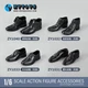 ZY1031 ZY1032 ZY1033 ZY1040 1/6th Black Suit Shoes (PVC) for 12" Male Soldier