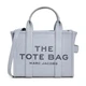 Marc Jacobs Women's The Small Tote, WOLF GREY, Blue, Graphic, BOX 17 UPC# 1913