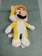 2014 Nintendo Super Mario 3D World Yellow Cat 10" Inch Plush Stuffed Animal