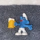 1970s Beer Smurf PVC Figure Vintage Toy Figurine Schleich 20078 Original Smurfs