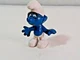 Vintage Smurfs Brainy Smurf Figure PVC 1989 Schleich Peyo