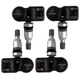 4 TPMS Pressure Sensors Plug & Play Silver for Saab 44809 Pressure Gauges