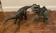 Mattel Jurassic World 41" Long Apatosaurus And Giganotosarus Dinosaur See Pics