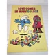 Vintage Peyo Smurf Poster Love Comes in Many Colors 1982 Wallace Berrie