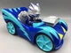 PJ MASKS CATBOY SILVER RACE HELMET & RACECAR FROG BOX JUST PLAY