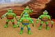 2017 Playmates TEENAGE MUTANT NINJA TURTLES MINIS LEO RAPH MIKEY DON LOOSE CMPLT