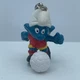 Smurfs 20035 Soccer Ball Smurf Keychain Key Ring Chain Schleich Peyo Figurine