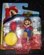 Super Mario - Mario with Coin Figure - Nintendo Collectible - Many Figures